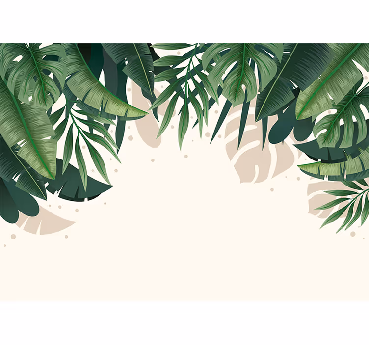 Mural tropical de plante tropicale moderne - TenStickers