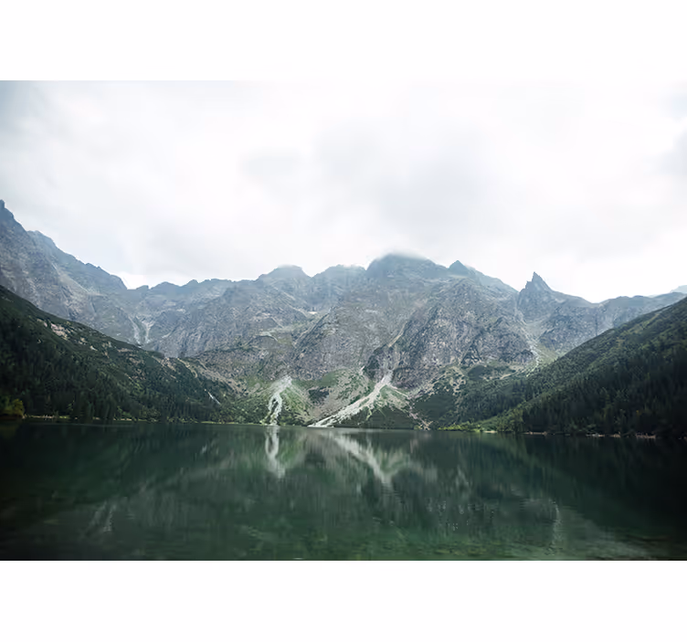 Fototapet peisaje reflexie magnifică a muntelui - TenStickers