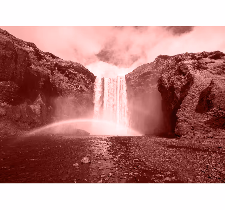 Cascadele fototapet peisaj grandios cu cascadă - TenStickers