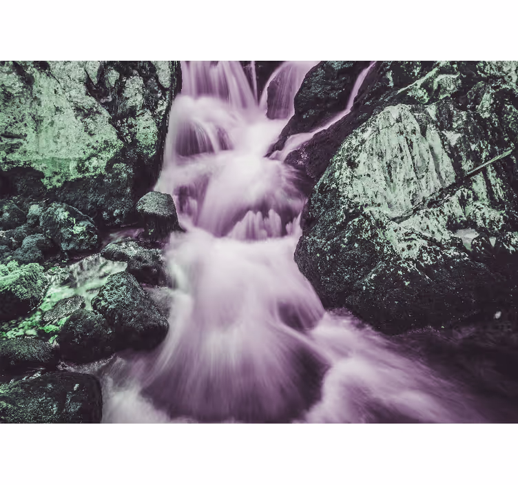 Muntele fototapet cascada curgătoare - TenStickers