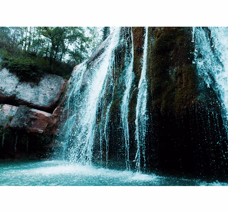 Cascadele fototapet cascada mare de apă - TenStickers