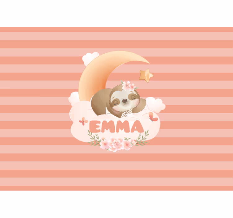 Fototapet pentru copii brad cu lună - TenStickers
