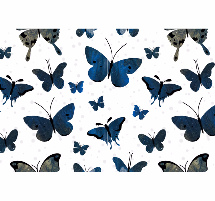 Fototapet baie fluture elegant zburător - TenStickers