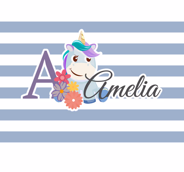 Fototapet personalizabil temă cu unicorni fermecători - TenStickers