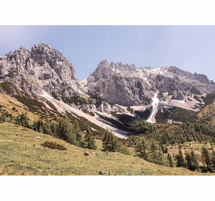 Fototapet peisaje tranquilitate alpina - TenStickers