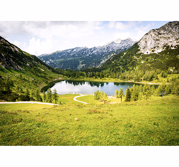 Fototapet peisaje vedere pitorească alpine - TenStickers