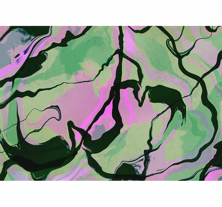 Fototapet abstract compoziție forme organice - TenStickers