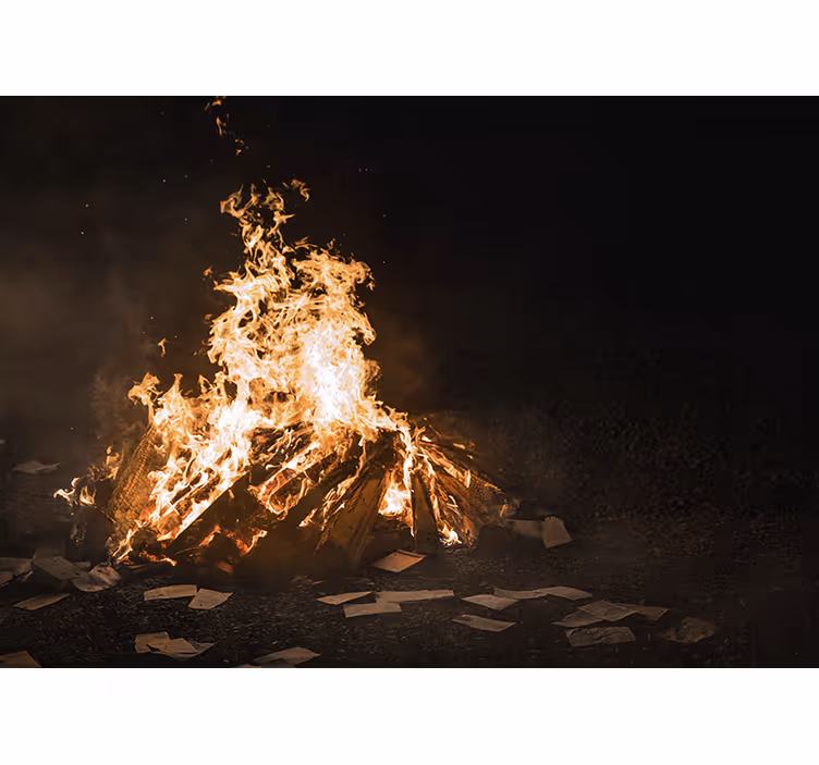 Fototapet abstract scenă de foc de tabără - TenStickers