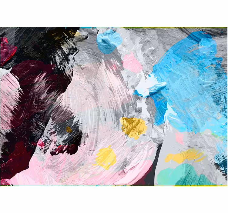 Fototapet abstract cu pensule de vopsea dinamice - TenStickers