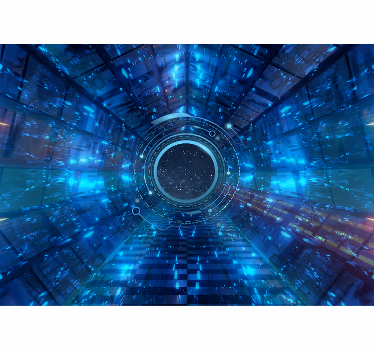 Spațiul fototapet portal cosmic 3d - TenStickers