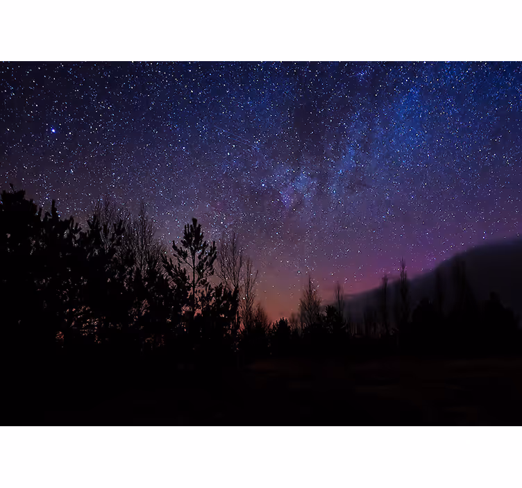 Spațiul fototapet pânză de seară cosmică - TenStickers