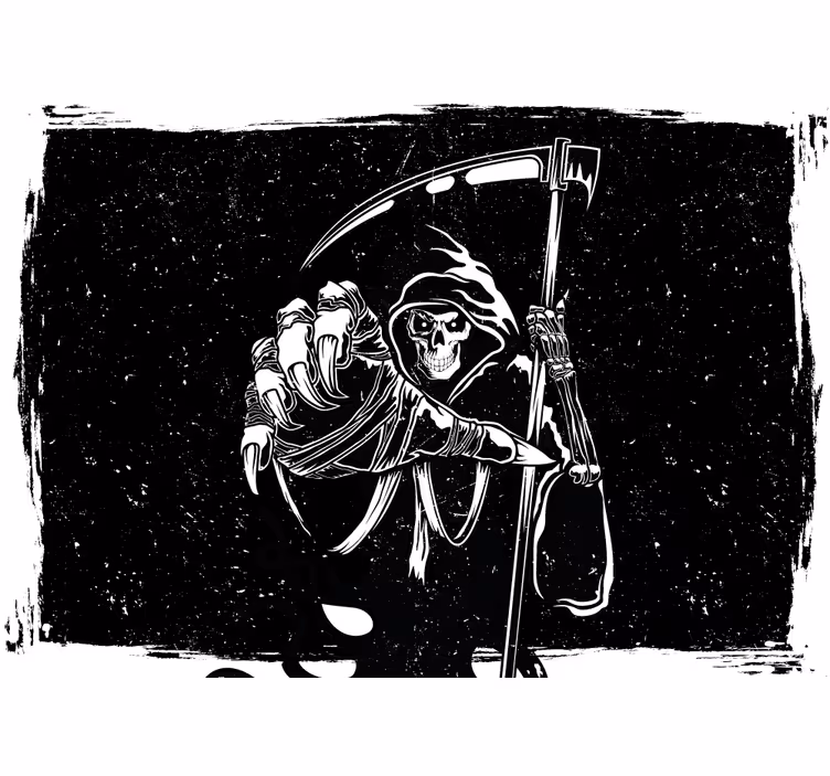 Fototapet halloween ilustrație cu moartea - TenStickers