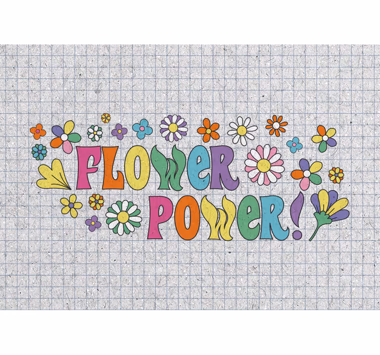 Fototapet cu flori design puterea florilor - TenStickers