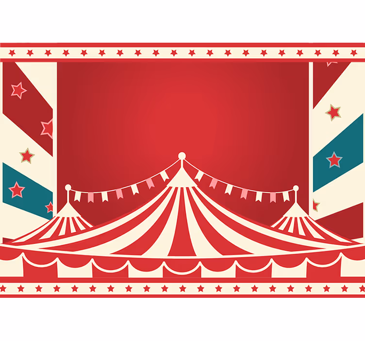 Fototapet dragoste deliciul cortului de circ - TenStickers