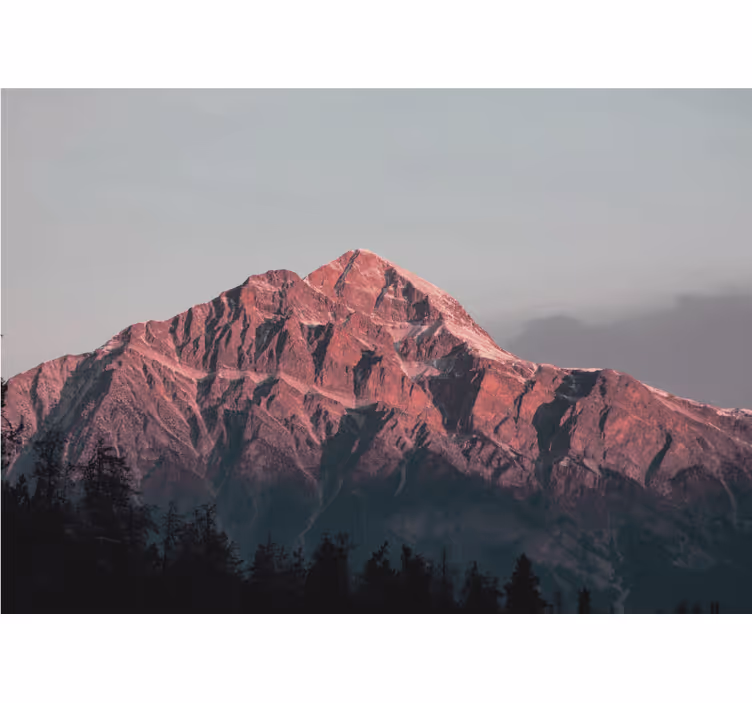 Muntele fototapet creasta majestică a vârfului - TenStickers