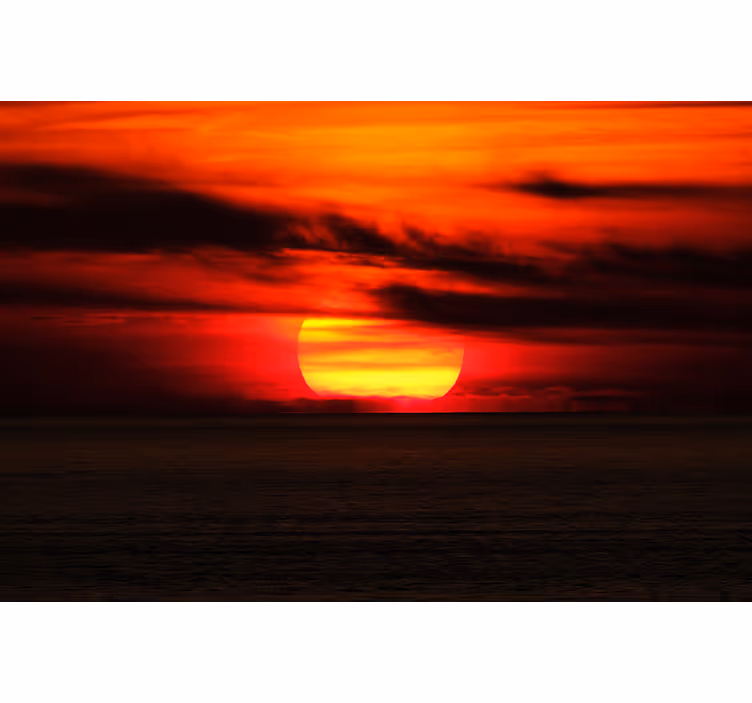 Fototapet cerul peisaj vibrant de apus - TenStickers