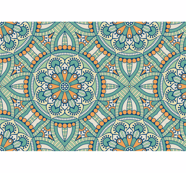 Mural mare de perete cu cerc oriental mare - TenStickers