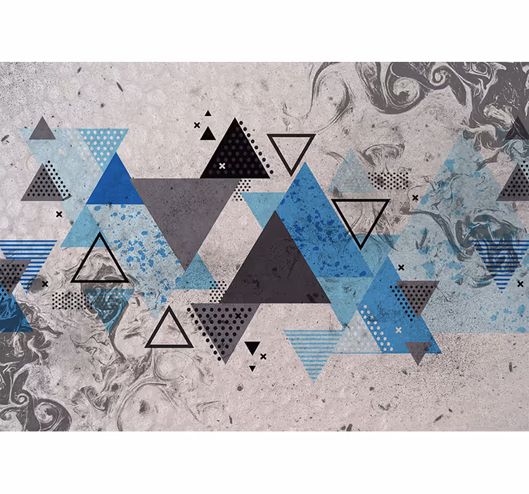 Fototapet abstract compoziție geometrică - TenStickers