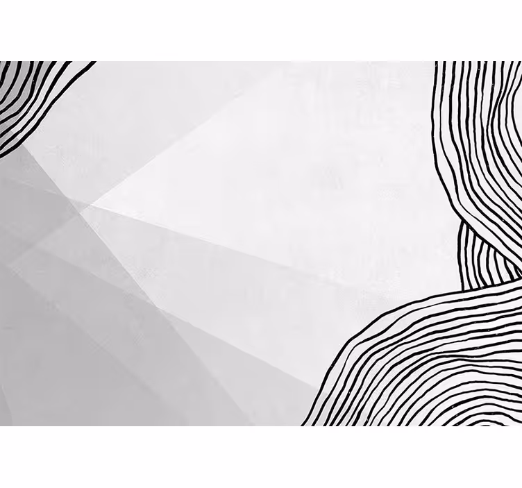 Fototapet abstract artă liniară geometrică - TenStickers