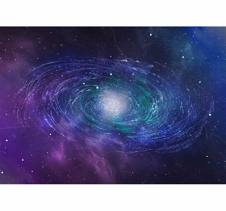 Spațiul fototapet rotația galactică - TenStickers