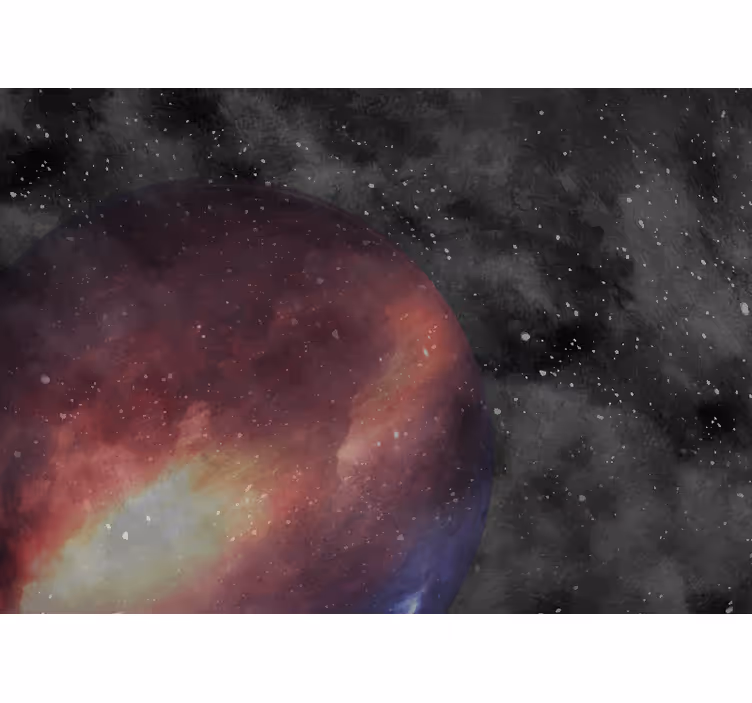 Spațiul fototapet sfera purpurie celestială - TenStickers