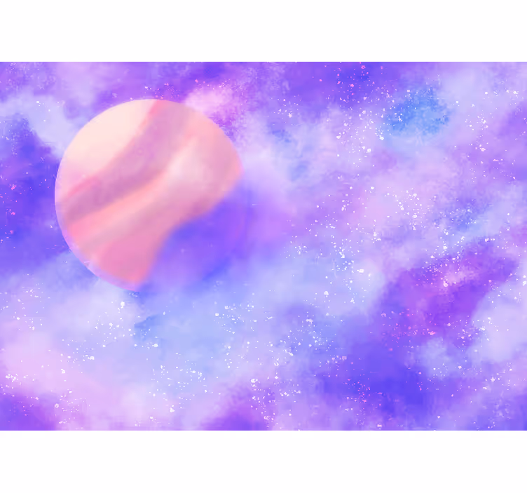 Spațiul fototapet sfera planetară cosmică - TenStickers