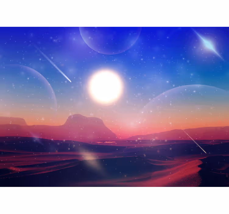 Spațiul fototapet lumea viselor celeste - TenStickers
