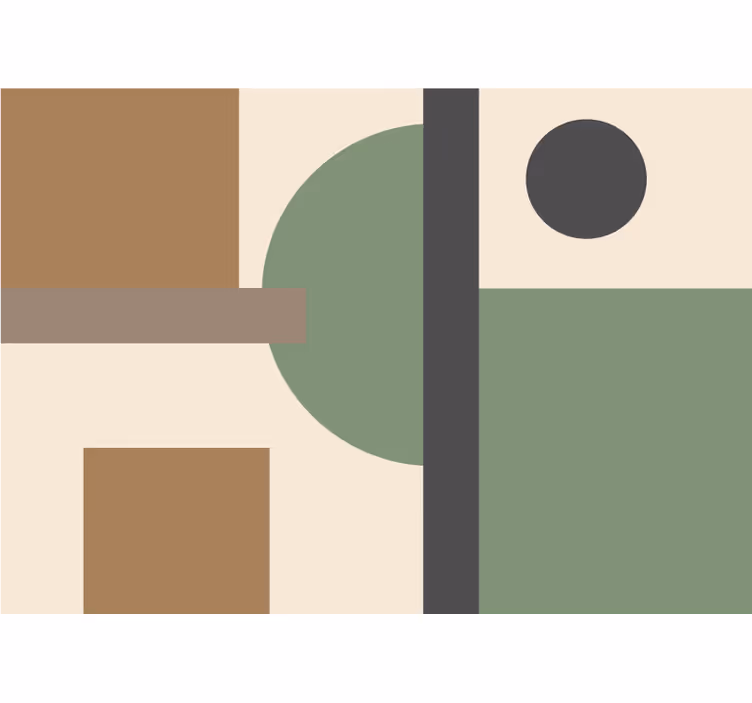 Fototapet abstract organizare forme geometrice - TenStickers