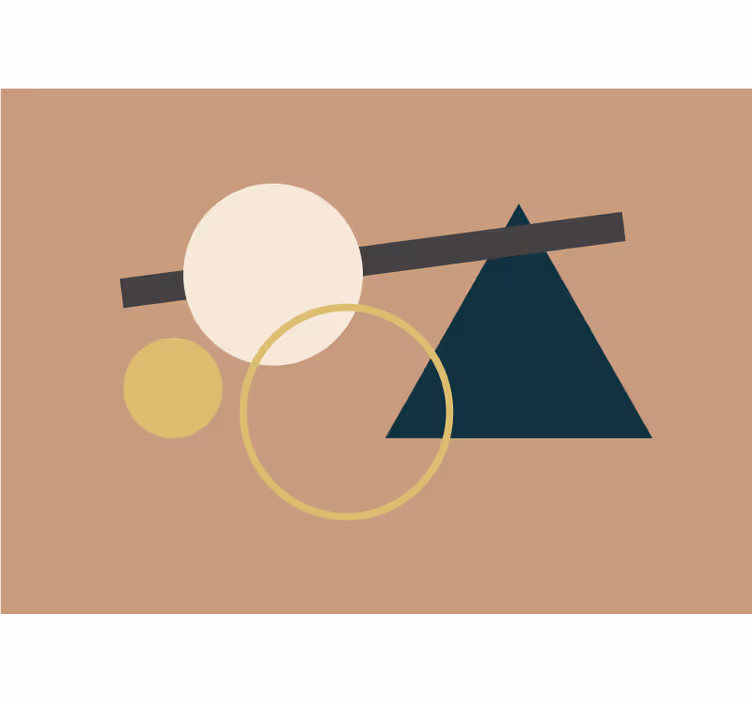 Fototapet abstract configurare forme geometrice - TenStickers
