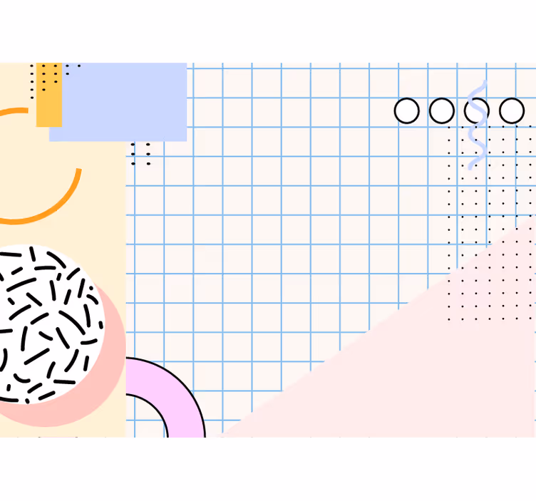 Fototapet abstract configurație forme geometrice - TenStickers