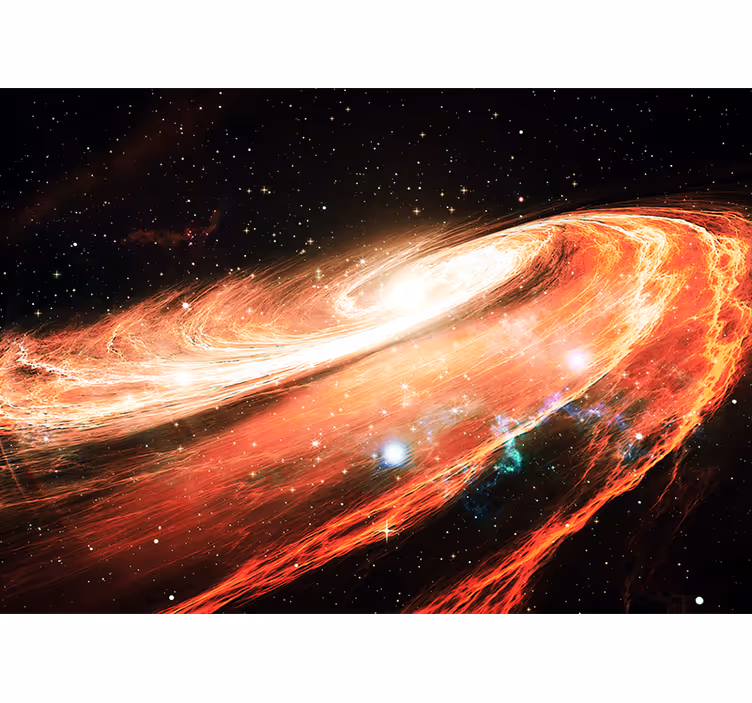 Spațiul fototapet vârtej galactic spiral - TenStickers