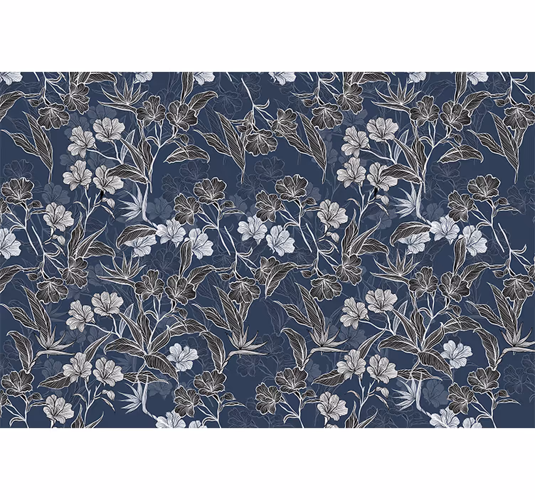 Fototapet cu flori model floral elegant - TenStickers