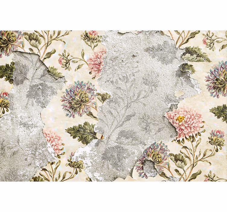 Fototapet cu flori model floral vintage - TenStickers