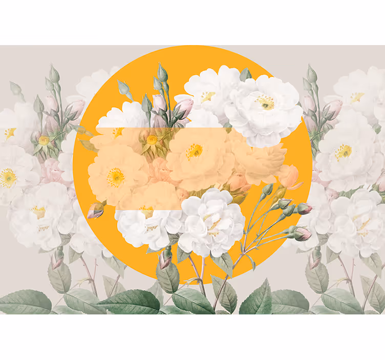 Fototapet cu flori compoziție florală înfloritoare - TenStickers