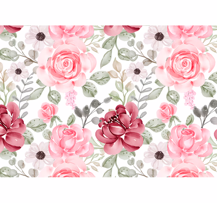 Fototapet cu flori model floral înflorit - TenStickers
