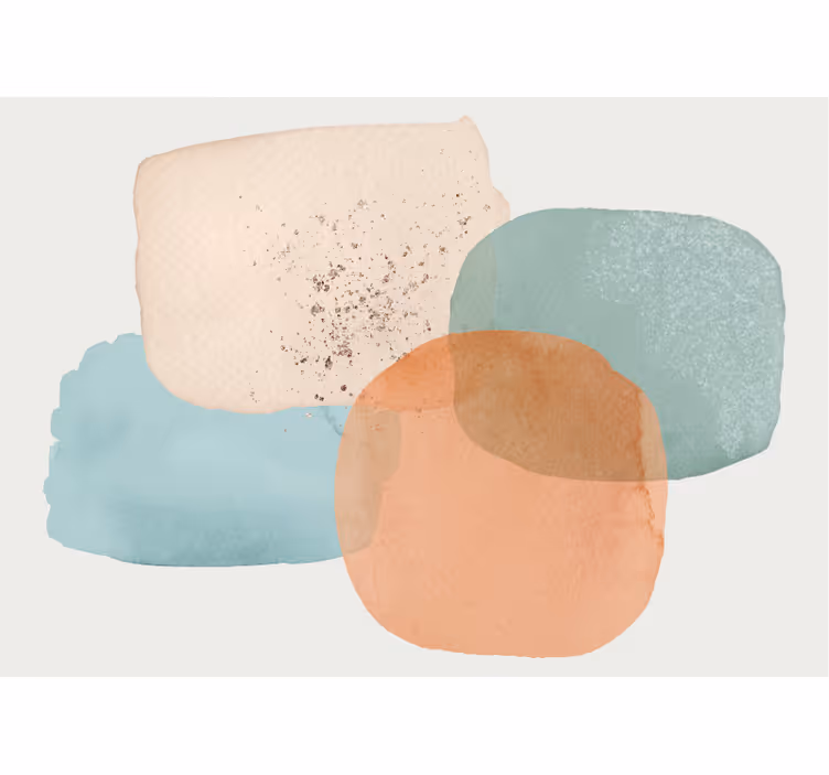 Culori pamant design minimalist hol mural - TenStickers