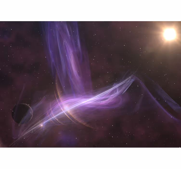 Spațiul fototapet vârtejuri purpurii cosmica - TenStickers
