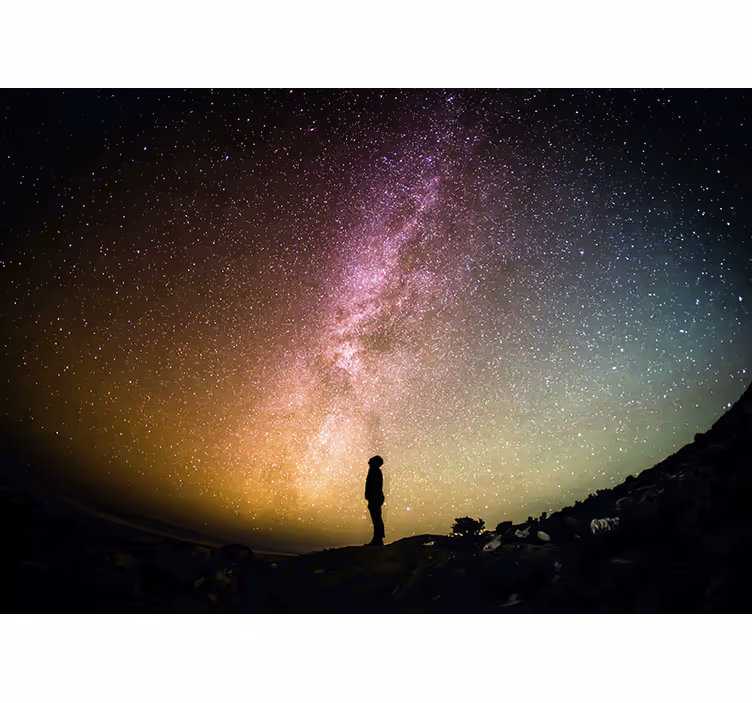 Spațiul fototapet vederea cerului nocturn - TenStickers
