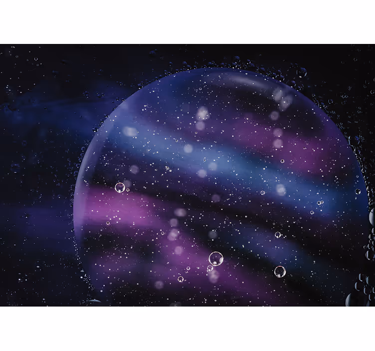 Fototapet abstract efect de bule cosmice - TenStickers