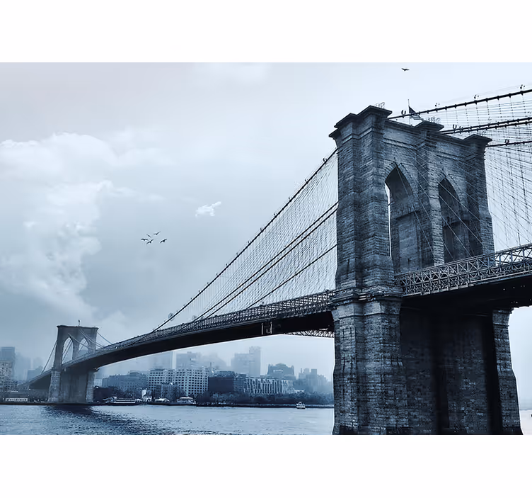Fototapet new york peisaj pod brooklyn - TenStickers