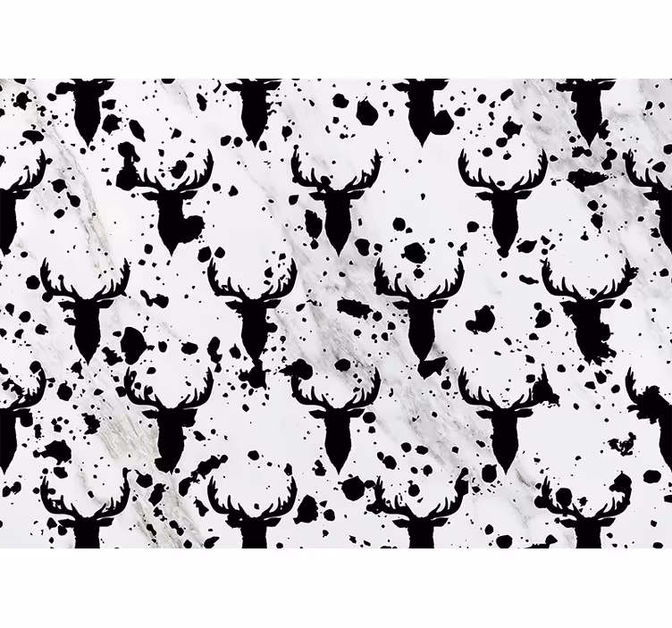 Fototapet animale model siluetă cerb - TenStickers