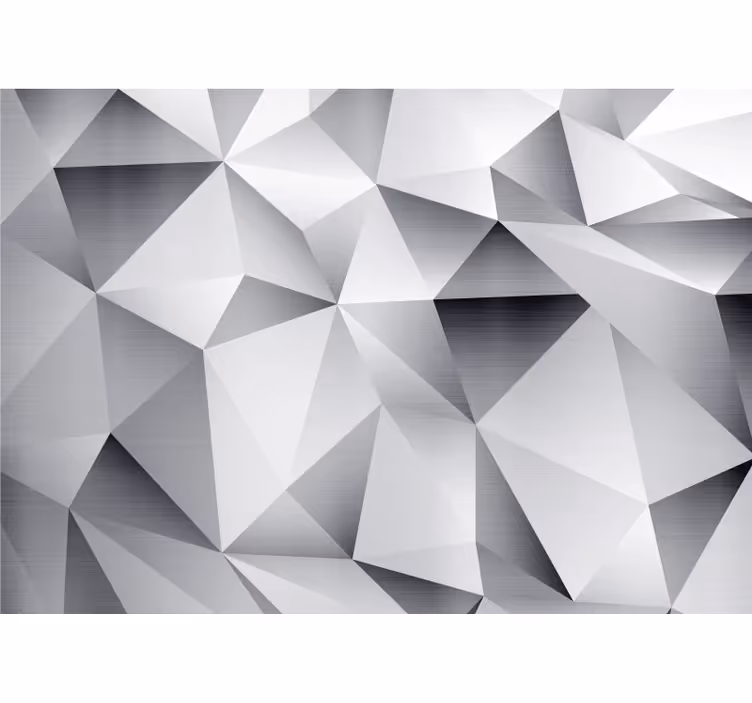 Fototapet 3d cu fațete geometrice - TenStickers