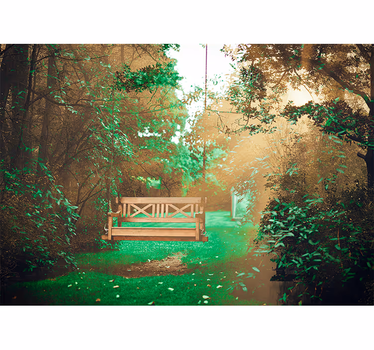 Fototapet natura evadare în grădina liniștită - TenStickers