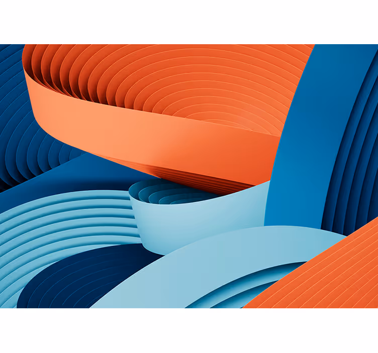 Fototapet abstract straturi dinamice de hârtie - TenStickers