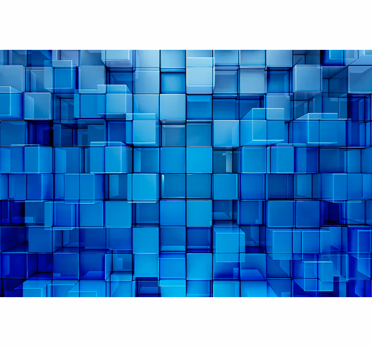 Fototapet abstract aranjament cub geometric - TenStickers