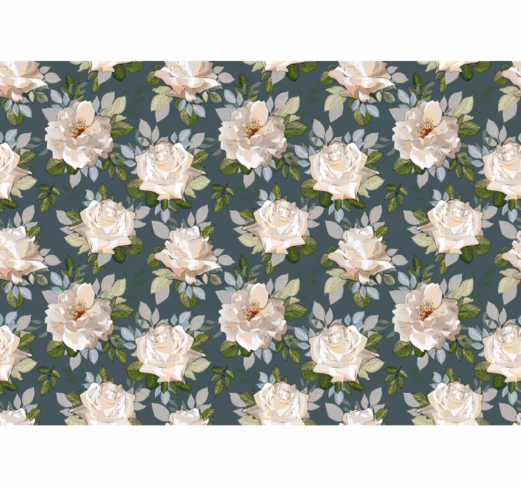 Fototapet cu flori model floral cu trandafiri - TenStickers
