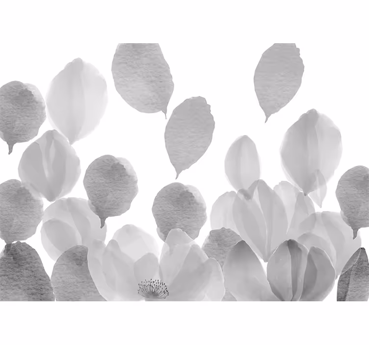 Fototapet maci design elegant cu frunze - TenStickers