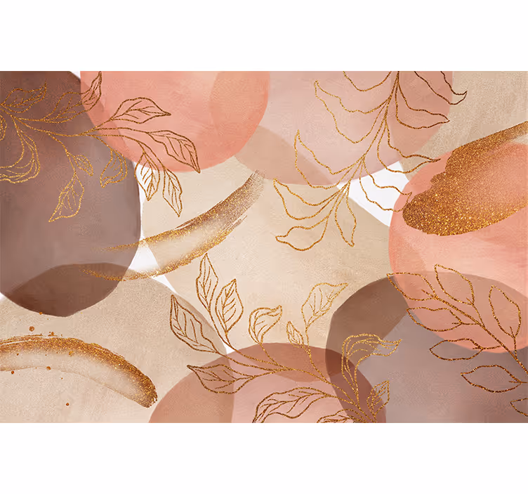 Fototapet baie model floral ornamental - TenStickers