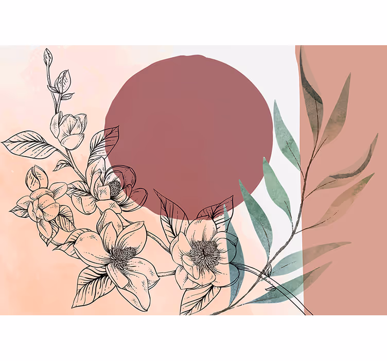 Fototapet cu flori compoziție florală - TenStickers