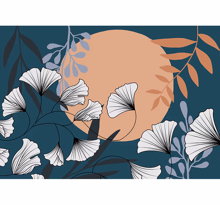 Fototapet cu flori compoziție botanică florală - TenStickers